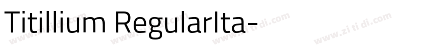 Titillium RegularIta字体转换